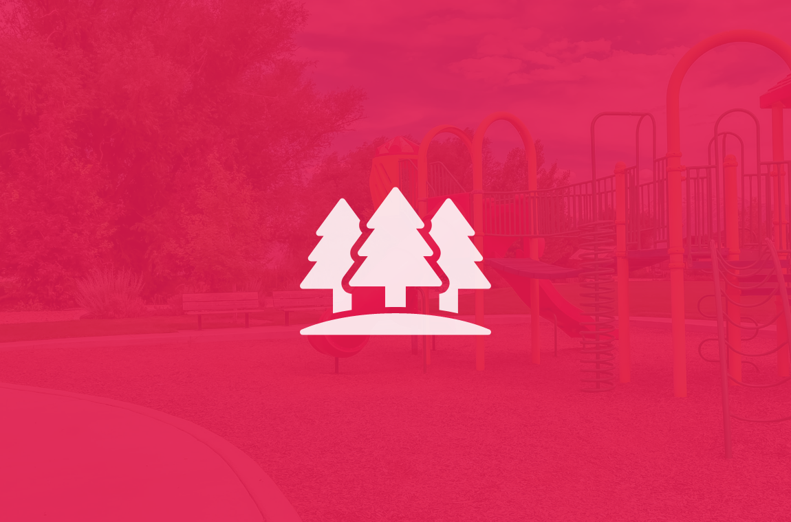 tree icon on blurred park background